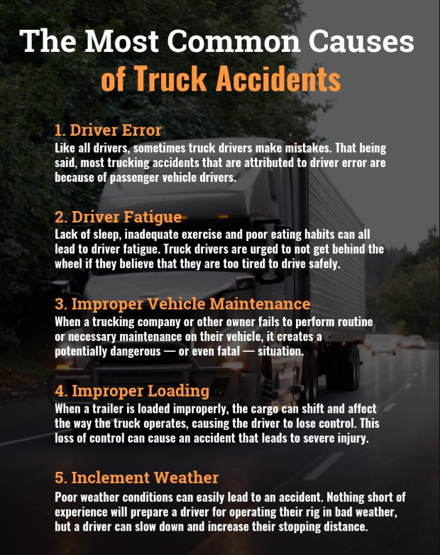 Common Causes of Truck Accidents