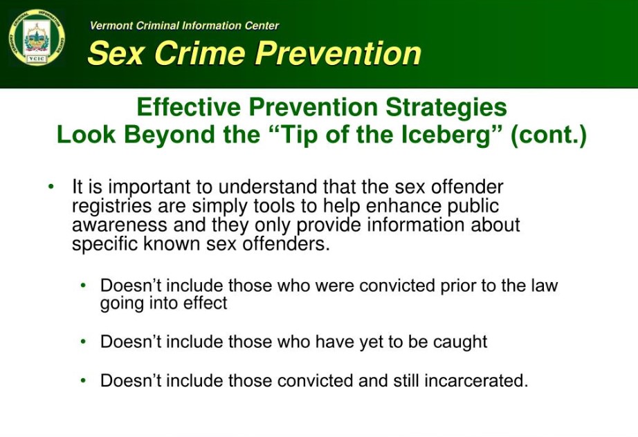 The Importance of Early Intervention Sex Crimes
